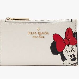 Disney X Collectable Kate Spade New York Minnie Small Slim Bifold Wallet
